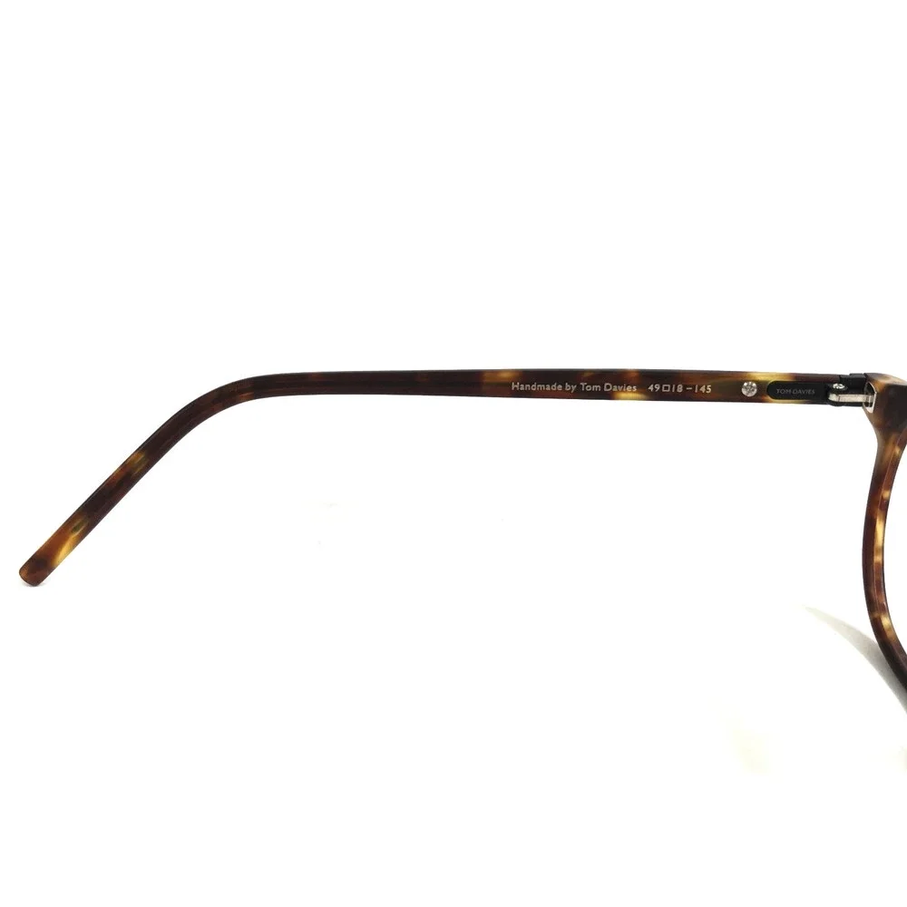 Tom Davies Eyeglasses Frames TD761 Col. 902 Tortoise Round Full Rim 49-18-145